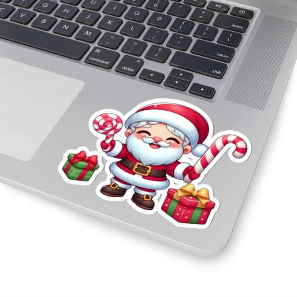Cute Santa Claus Kiss-Cut Stickers for Holiday Cheer