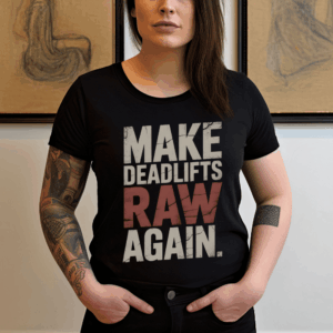 Make Deadlifts Raw Again Shirt – Powerlifting Strongman Weightlifting Tee