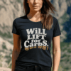 Funny Gym Shirt for Fitness Lovers – Will Lift for Carbs Tee