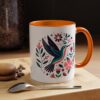 Vibrant Floral Hummingbird Coffee Mug | Perfect for Nature Lovers, Floral Decor, Tea Mug, Spring Celebrations