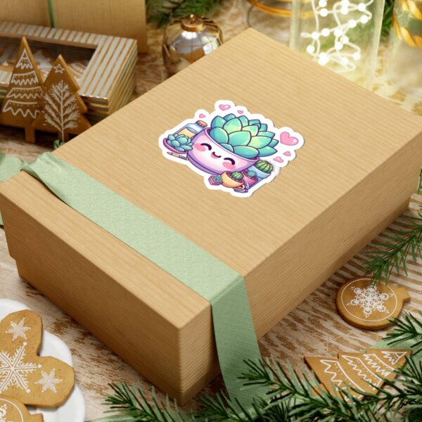 Cute Succulent Kiss-Cut Stickers for Plant Lovers - Perfect for Laptops, Journals, and Gifts