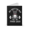 Gym Dog My Spotter Has Four Legs Pitbull Notebook – A Fun Workout Companion