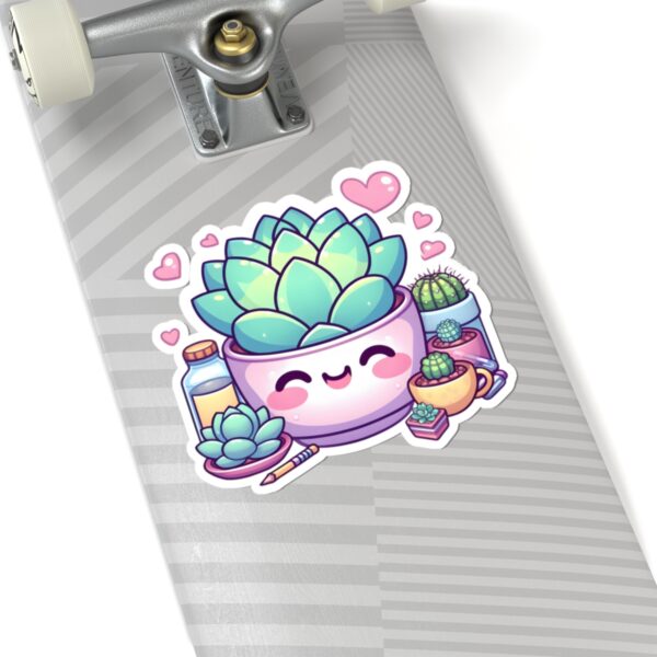 Cute Succulent Kiss-Cut Stickers for Plant Lovers - Perfect for Laptops, Journals, and Gifts