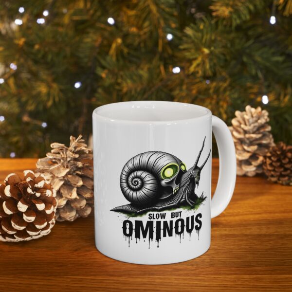 Creepy Cute Snail Skull Mug - Slow, Spooky Vibes for Your Morning Brew