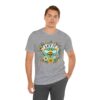 Let It Bee Floral Design - Nature-Inspired Bee and Flowers Art Unisex Jersey Short Sleeve Tee