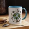 One Love One Planet Mug - Eco-Friendly Coffee Mug, Nature Lover Gift, Earth Day, Sustainable Living, Unique Tea Cup, Cute