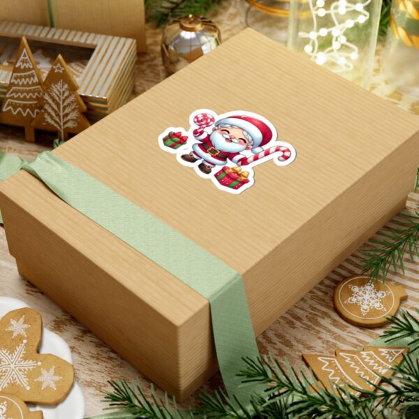Cute Santa Claus Kiss-Cut Stickers for Holiday Cheer