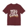 Funny Gym Shirt for Fitness Lovers – Will Lift for Carbs Tee