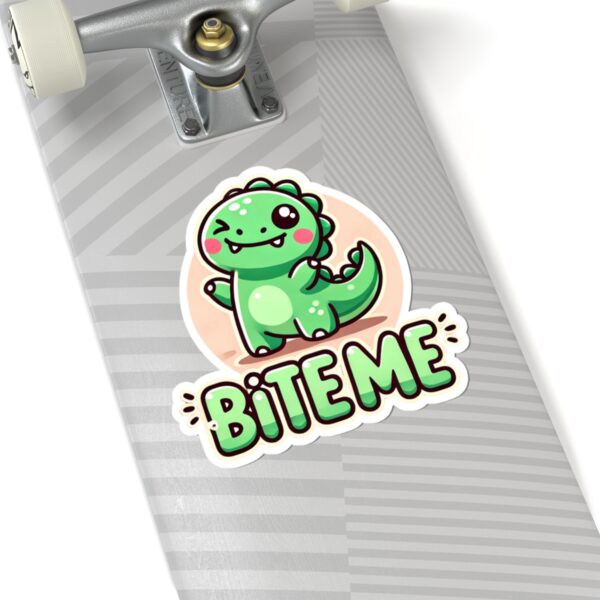 Cute Dinosaur 'Bite Me' Kiss-Cut Stickers
