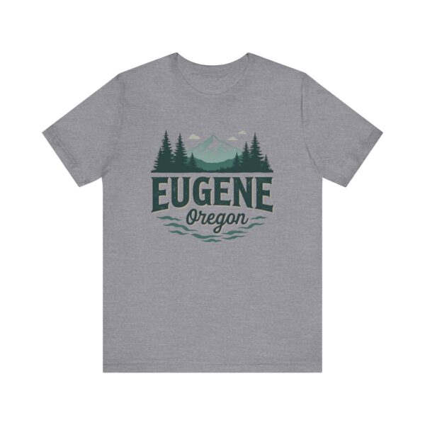 Eugene Oregon Nature Tee - Unisex Short Sleeve T-Shirt for Outdoor Lovers