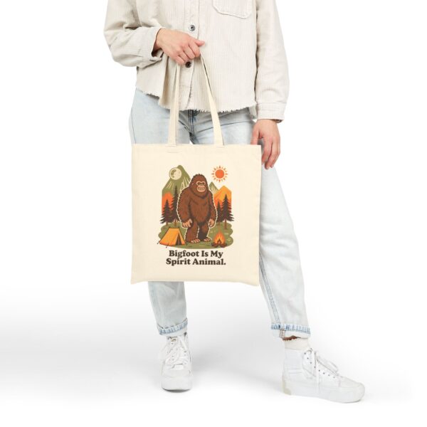 Adventure Tote Bag for Nature Lovers, Campers, Hikers, Bigfoot Fans