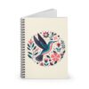 Vibrant Floral Hummingbird Notebook, Eco-friendly Journal, Perfect Gifts for Writers, Artists, and Students