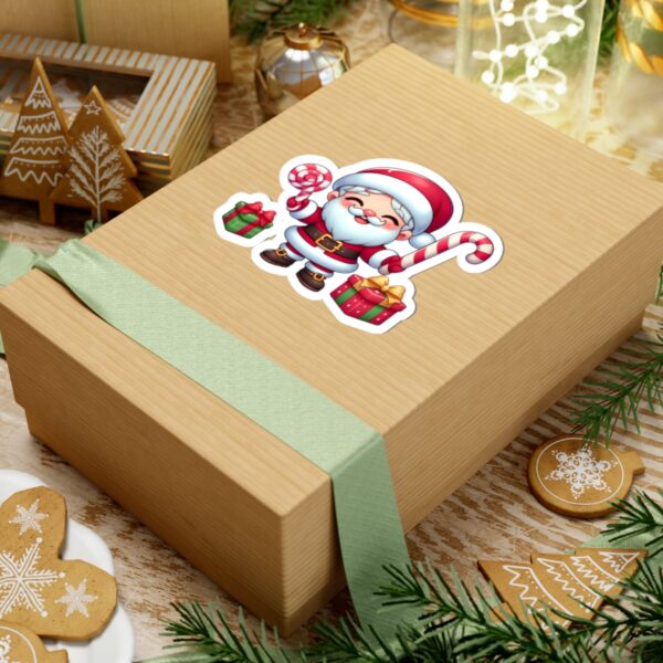 Cute Santa Claus Kiss-Cut Stickers for Holiday Cheer