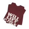 Funny Gym Shirt for Fitness Lovers – Will Lift for Carbs Tee