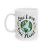 Eco-Friendly Ceramic Mug - One Planet Design, Sustainable Gift, Coffee Cup, Earth Lover Mug, Nature Inspired