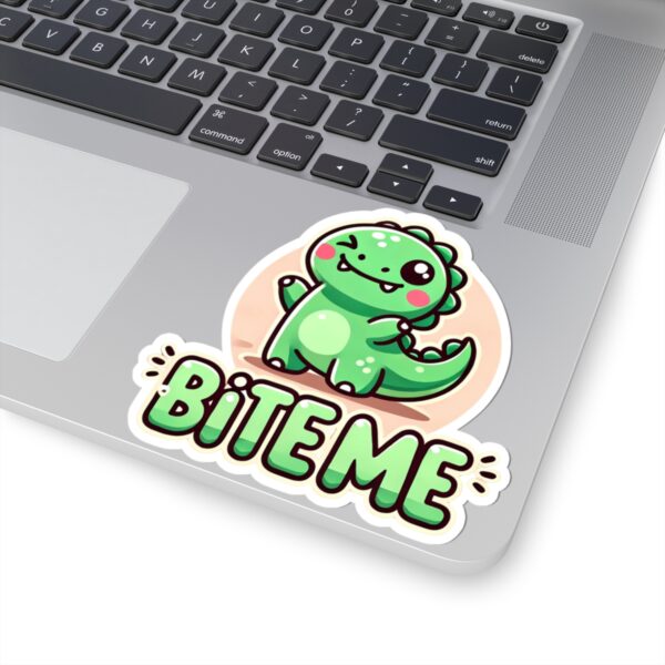 Cute Dinosaur 'Bite Me' Kiss-Cut Stickers