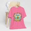 Let It Bee Floral Design - Nature-Inspired Bee and Flowers Art Unisex Jersey Short Sleeve Tee