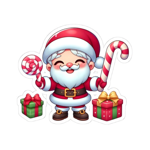 Cute Santa Claus Kiss-Cut Stickers for Holiday Cheer