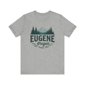 Eugene Oregon Nature Tee - Unisex Short Sleeve T-Shirt for Outdoor Lovers