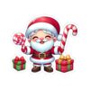Cute Santa Claus Kiss-Cut Stickers for Holiday Cheer