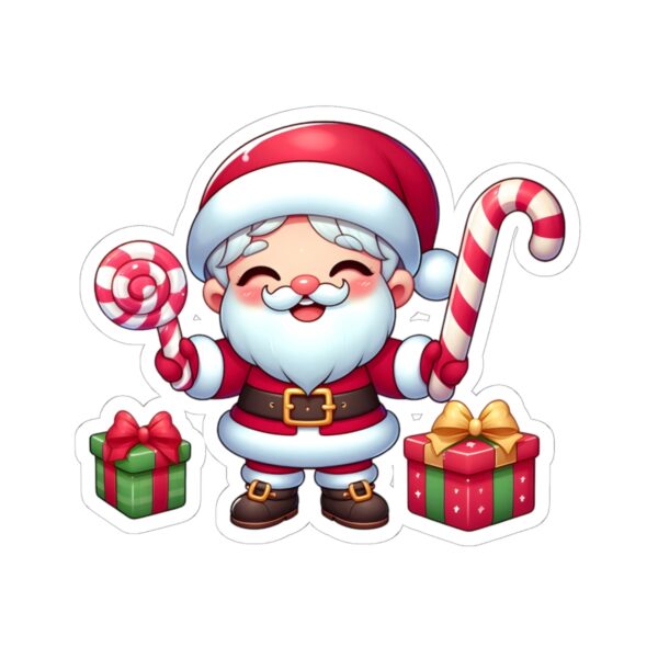 Cute Santa Claus Kiss-Cut Stickers for Holiday Cheer