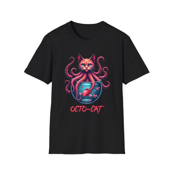 Quirky Octo-Cat Hybrid Cute Creepy Monster T-Shirt Weird Cool Graphic Tee