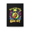 Funny Rock Out With Your Guac Out Hardcover Journal – Avocado Rock ‘n Roll Music Notebook