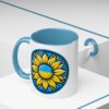 Coffee Mug, Ukraine Flag Sunflower Design, Patriotic Tea Cup, Floral Ceramic Gift, Ukrainian Pride Drinkware, 11oz, 15oz