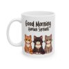 Good Morning Human Servant Funny Cat Coffee Mug – Cute Gift for Cat Lovers