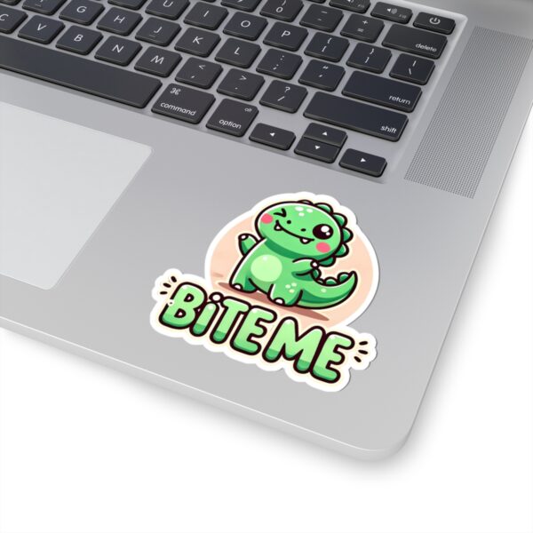 Cute Dinosaur 'Bite Me' Kiss-Cut Stickers
