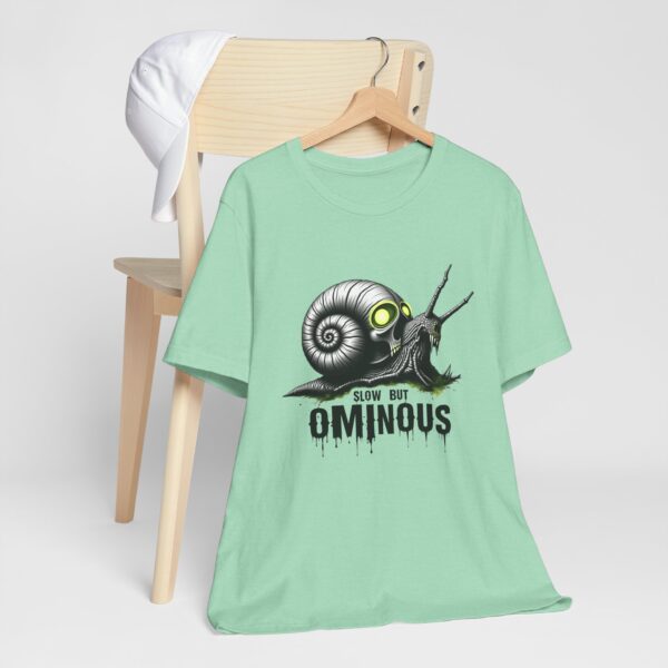 Slow But Ominous Snail: A Creepy Cute T-shirt for Bold Unique Styles