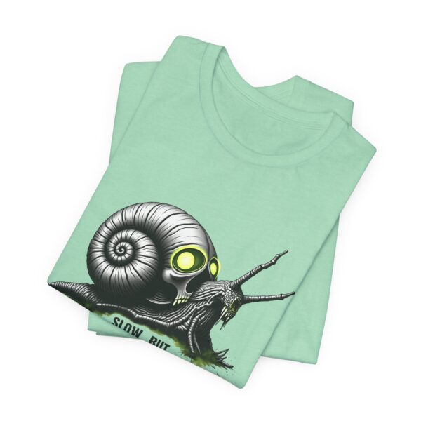 Slow But Ominous Snail: A Creepy Cute T-shirt for Bold Unique Styles