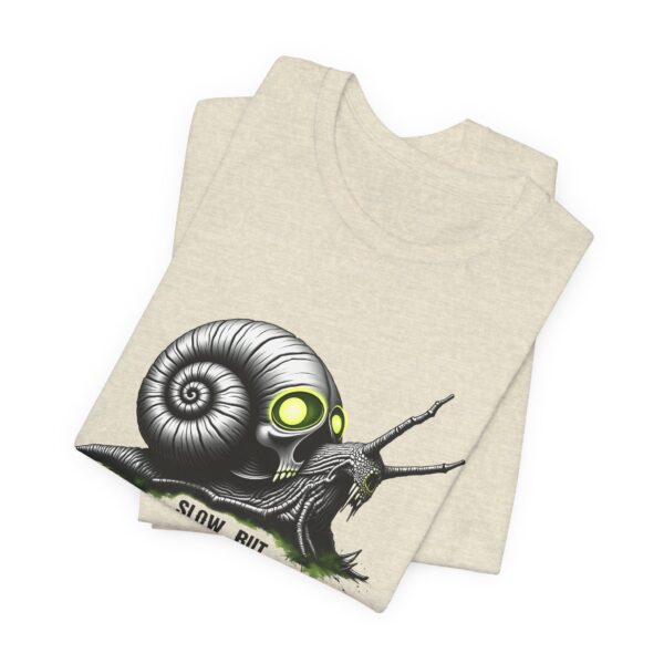 Slow But Ominous Snail: A Creepy Cute T-shirt for Bold Unique Styles