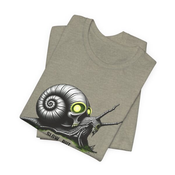 Slow But Ominous Snail: A Creepy Cute T-shirt for Bold Unique Styles